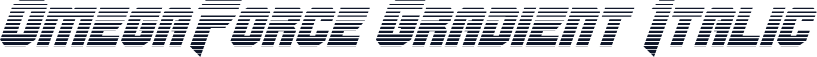 OmegaForce Gradient Italic