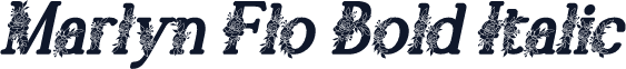 Marlyn Flo Bold Italic
