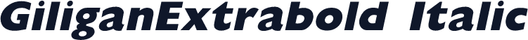 GiliganExtrabold Italic