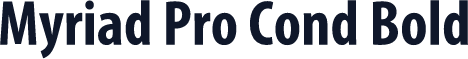 Myriad Pro Cond Bold