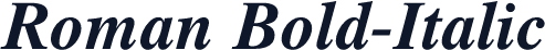 Roman Bold-Italic