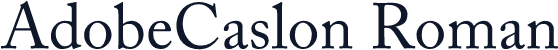 AdobeCaslon Roman