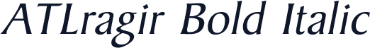 ATLragir Bold Italic