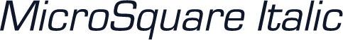 MicroSquare Italic