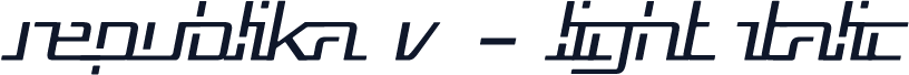Republika V - Light Italic