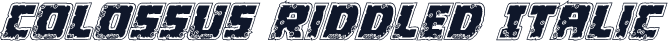 Colossus Riddled Italic