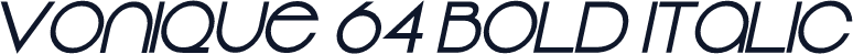 Vonique 64 Bold Italic