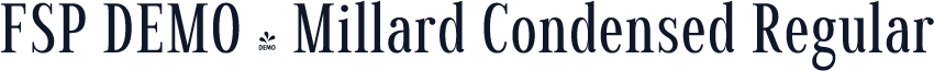FSP DEMO - Millard Condensed Regular