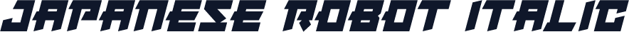Japanese Robot Italic
