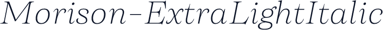 Morison-ExtraLightItalic