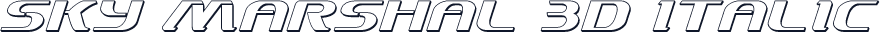 Sky Marshal 3D Italic