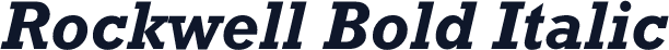 Rockwell Bold Italic