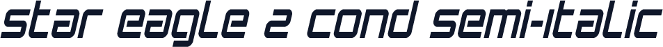 Star Eagle 2 Cond Semi-Italic