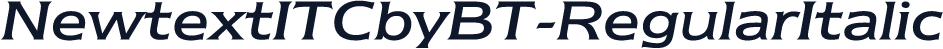 NewtextITCbyBT-RegularItalic