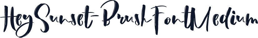 HeySunset-BrushFontMedium