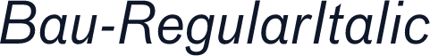 Bau-RegularItalic