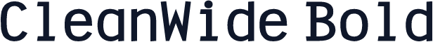 CleanWide Bold