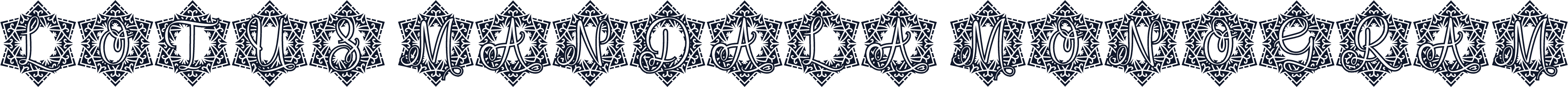 Lotus Mandala Monogram