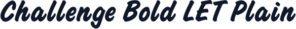 Challenge Bold LET Plain