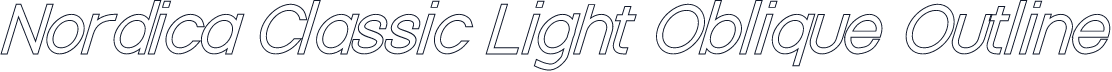Nordica Classic Light Oblique Outline