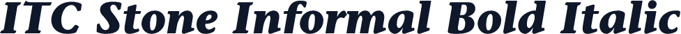 ITC Stone Informal Bold Italic
