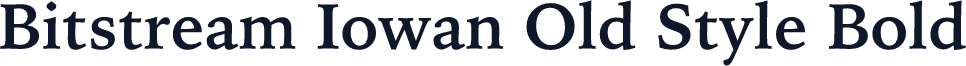 Bitstream Iowan Old Style Bold