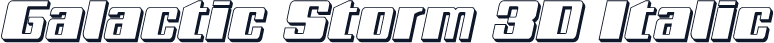 Galactic Storm 3D Italic