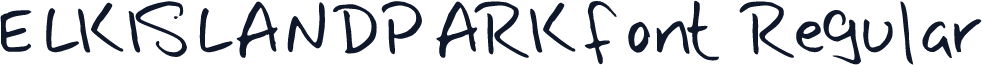 ELKISLANDPARKfont Regular