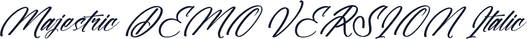 Majestric DEMO VERSION Italic