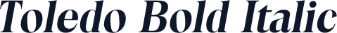 Toledo Bold Italic