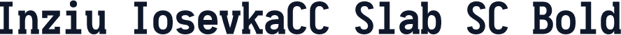Inziu IosevkaCC Slab SC Bold