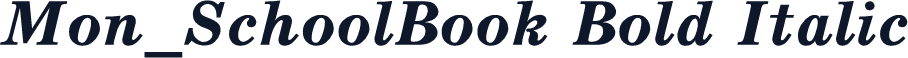 Mon_SchoolBook Bold Italic