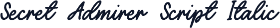 Secret Admirer Script Italic