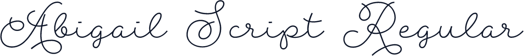 Abigail Script Regular