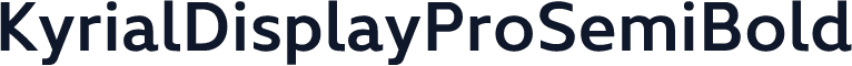 KyrialDisplayProSemiBold