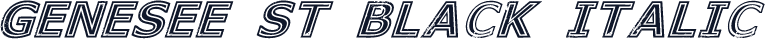 Genesee St Black Italic