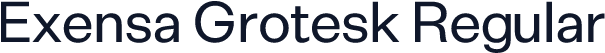 Exensa Grotesk Regular