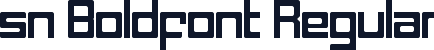 sn Boldfont Regular