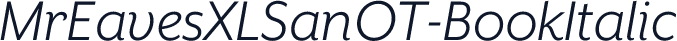 MrEavesXLSanOT-BookItalic