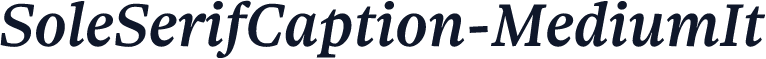 SoleSerifCaption-MediumIt