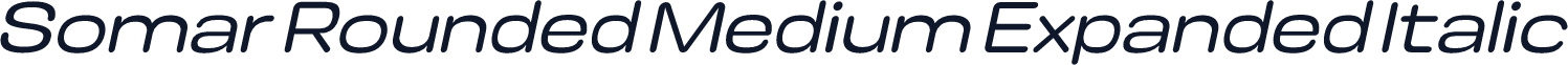 Somar Rounded Medium Expanded Italic