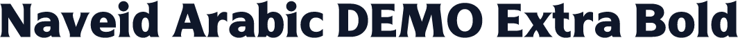 Naveid Arabic DEMO Extra Bold