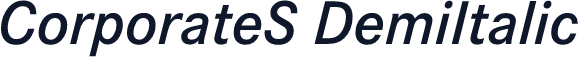 CorporateS DemiItalic