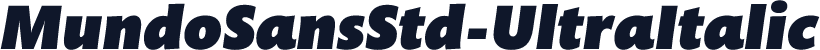 MundoSansStd-UltraItalic