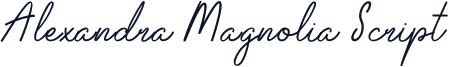 Alexandra Magnolia Script