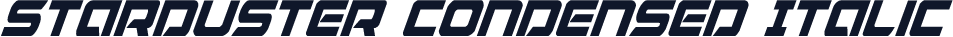Starduster Condensed Italic