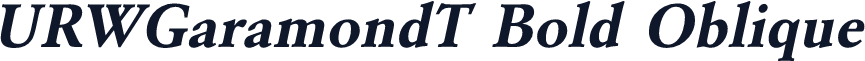 URWGaramondT Bold Oblique