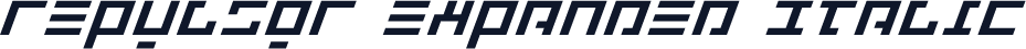 Repulsor Expanded Italic