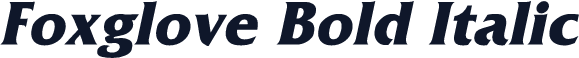 Foxglove Bold Italic