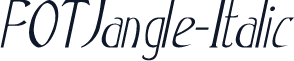 FOTJangle-Italic